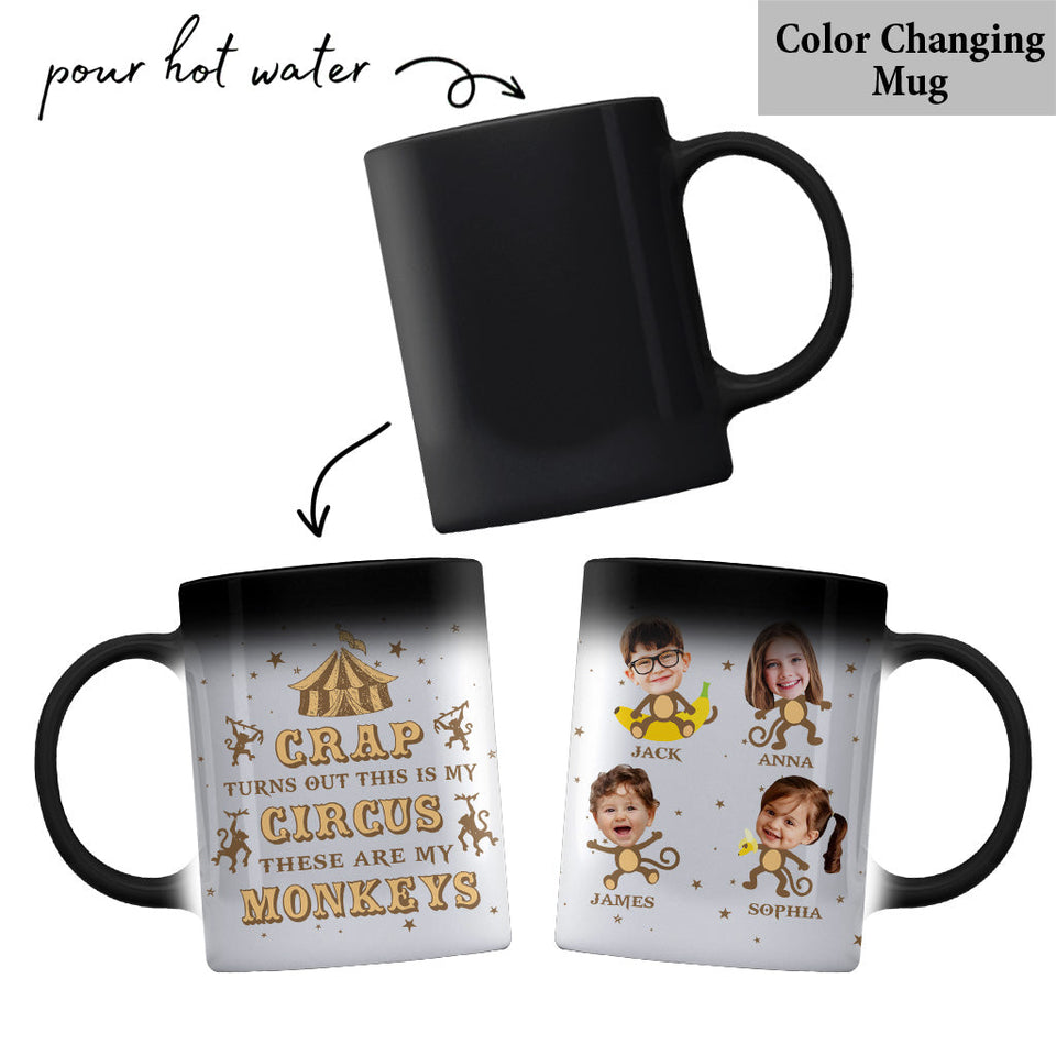 This Is My Circus These Are My Monkeys - Personalized Mother Mug