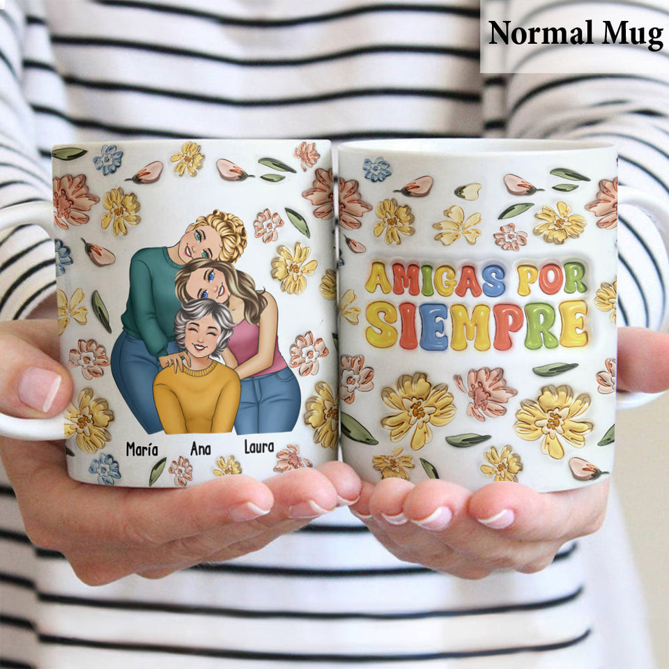 Amigas Por Siempre - Personalized Bestie Mug