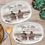 You And Me We Got This - Personalized Couple Plate