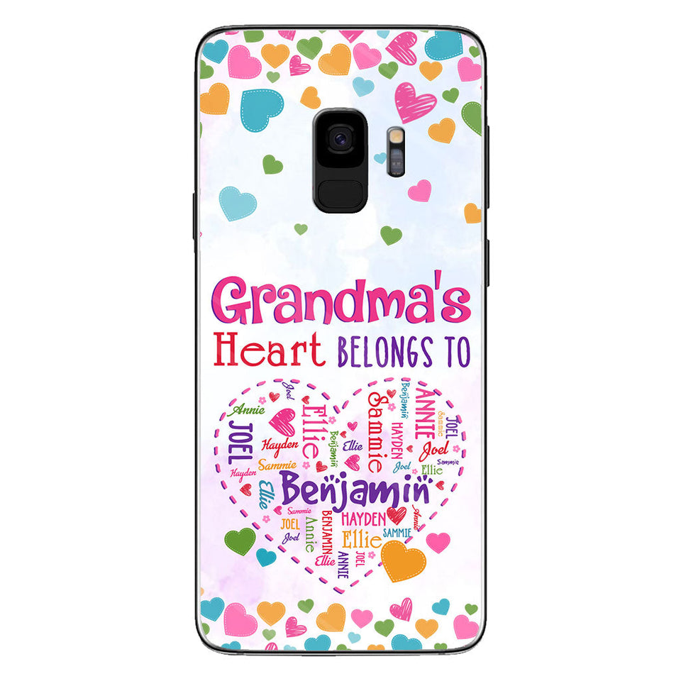 Grandma's Heart - Personalized Grandma Phone Case