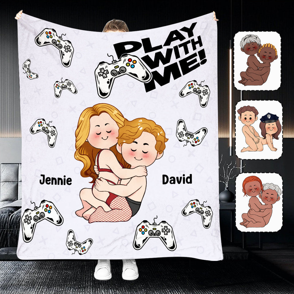 Play With Me - Personalized Video Game Blanket