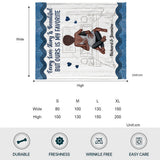 Ours Is My Favorite - Personalized African American Blanket