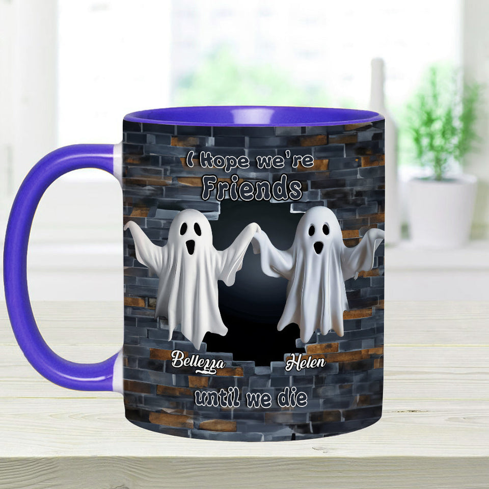 Ghost Friends - Personalized Bestie Accent Mug