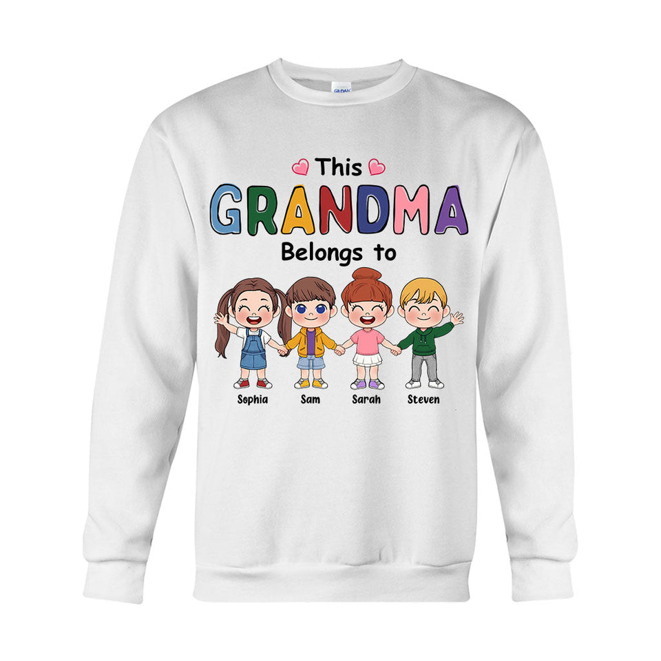 This Grandma Belongs To - Personalized Grandma T-shirt And Hoodie