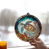 Love Turtles - Personalized Turtle Window Hanging Suncatcher Ornament