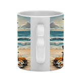 And So Together They Built A Life They Loved - Personalized Couple Heart Handle Mug