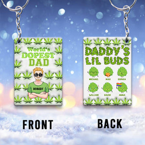 Dopest Dad Ever - Personalized Father Keychain