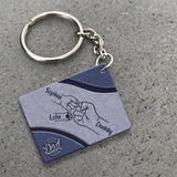 Best Dad Dog Dad Ever - Personalized Father Keychain