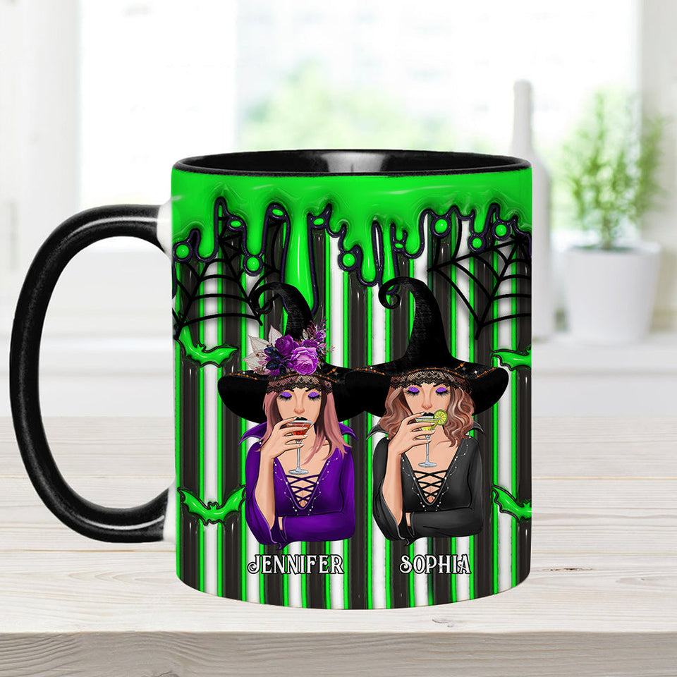 We're Strange and Unusual - Personalized Bestie Accent Mug
