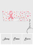 Breast Cancer Warrior - Personalized Breast Cancer Awareness Custom Shaped Keychain