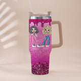 Like Mother Like Daughter - Personalized Mother Tumbler With Handle