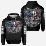 Protected by Fck Around and Find out Surveillance - Personalized Skull All Over Shirt