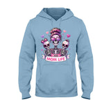 Mom Life - Personalized Skull T-shirt And Hoodie