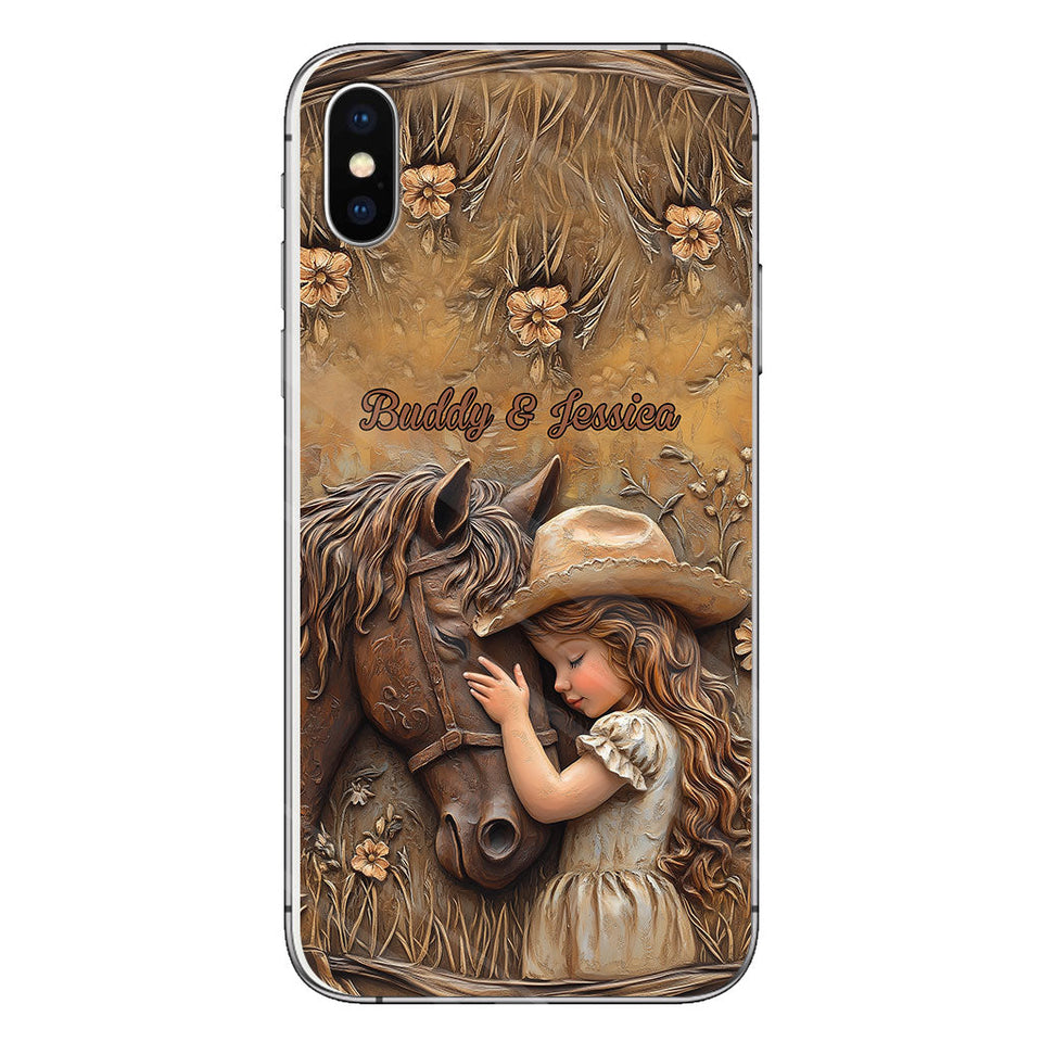Just A Girl Who Loves Horse - Personalized Horse Clear Phone Case