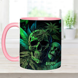 Cannabis Skull - Personalized Weed Accent Mug
