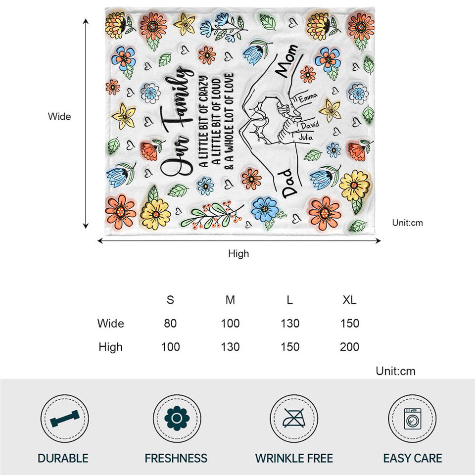 Our Family - Personalized Family Blanket