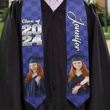 Photo Custom Graduation Stole Sash - Personalized Graduation Graduation Stole