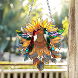 Beautiful Hummingbirds Sunshine - Hummingbird Window Hanging Suncatcher Ornament