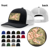 Best Dad Ever - Personalized Father Leather Patch Hat