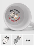There's Probably Cat Hair In This - Personalized Cat Hidden Message Mug