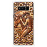 A Girl And Her Horse - Personalized Horse Phone Case