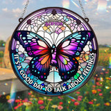 It's A Good Day To Talk About Feelings - Personalized Window Hanging Suncatcher Ornament