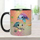 Cute Turtles - Personalized Turtle Accent Mug