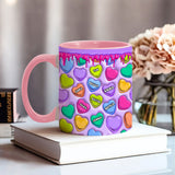 Touch This Heart Love You Grandma Nana Gigi Mom - Personalized Mother Accent Mug