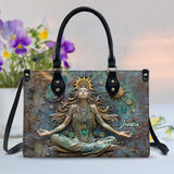 Lose Your Mind Find Your Soul - Personalized Yoga Leather Handbag