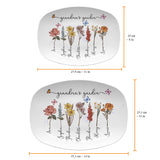 Grandma's Garden Mom's Garden Birth Flowers - Personalized Grandma Plate