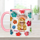 Summer Vibes - Personalized Sea Lover Accent Mug