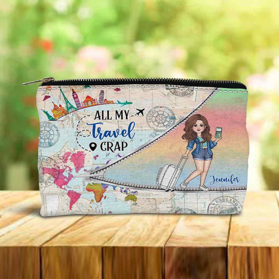 All My Travel Crap - Personalized Travelling Pouch
