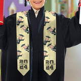 Caricature Funny Character - Personalized Graduation Graduation Stole