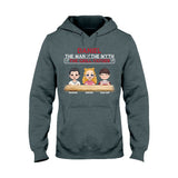 The Man The Myth The Grill Father - Personalized Father T-shirt And Hoodie