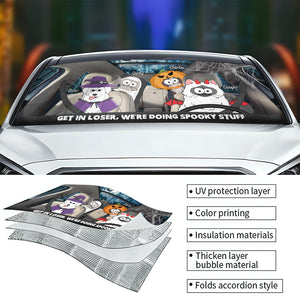 Spooky Stuff - Personalized Dog Car Sunshade