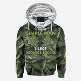 I'm A Simple Man I Like Doobies & Boobies - Personalized Weed All Over Shirt