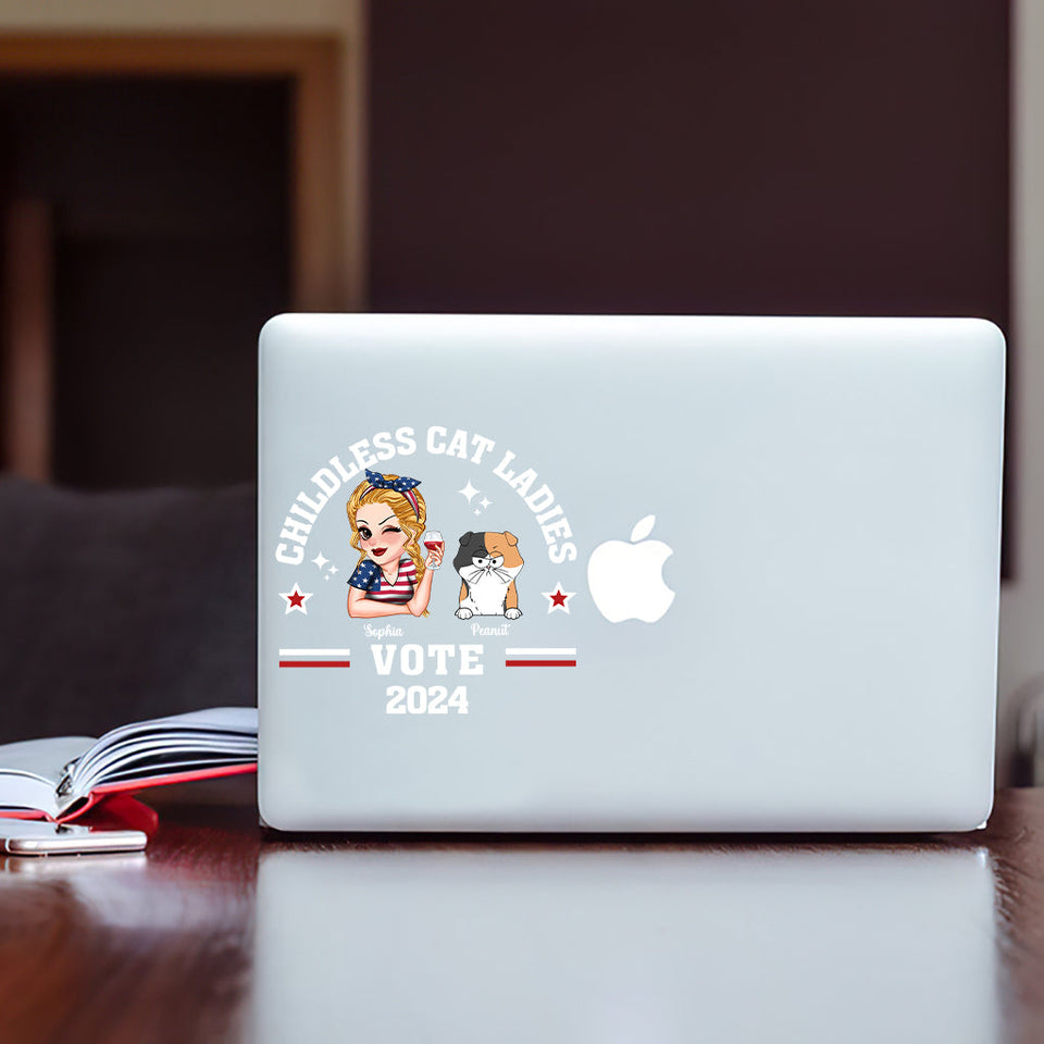 Childless Cat Ladies - Personalized Cat Decal Full