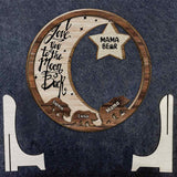 Mama Bear Custom Any Title - Personalized Mother 2 Layered Wood Sign / Wood Plaque