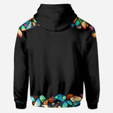 Mom Butterfly Colorful Stained Glass Pattern - Personalized Mother All Over Shirt