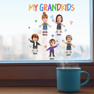 My Grandkids - Personalized Grandma Decal Die Cut