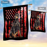 Red Flag Independence Day - Personalized Dog House Flag