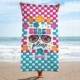 Beach Please - Personalized Sea Lover Beach Towel