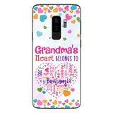 Grandma's Heart - Personalized Grandma Phone Case
