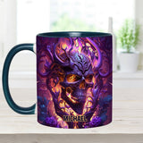 Fire and Fury - Personalized Skull Accent Mug