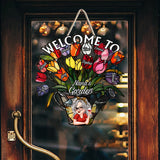 Grandma's Garden - Personalized Grandma Custom Shaped Wood Sign