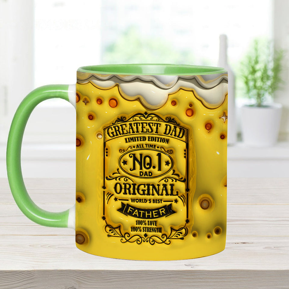 World's Best Dad - Personalized Father Accent Mug