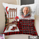Christmas In Heaven - Personalized Memorial Throw Pillow