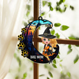 Dog Mom - Personalized Dog Window Hanging Suncatcher Ornament