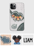 Dad's Heart Best Dad Ever - Personalized Father Phone Case