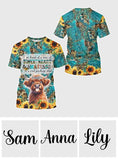 Sassy Highland Cow - Personalized All Over Shirt